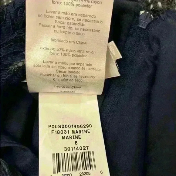 David’s Bridal Lace Dress Marine (Navy) Size 8 - Picture 6 of 6